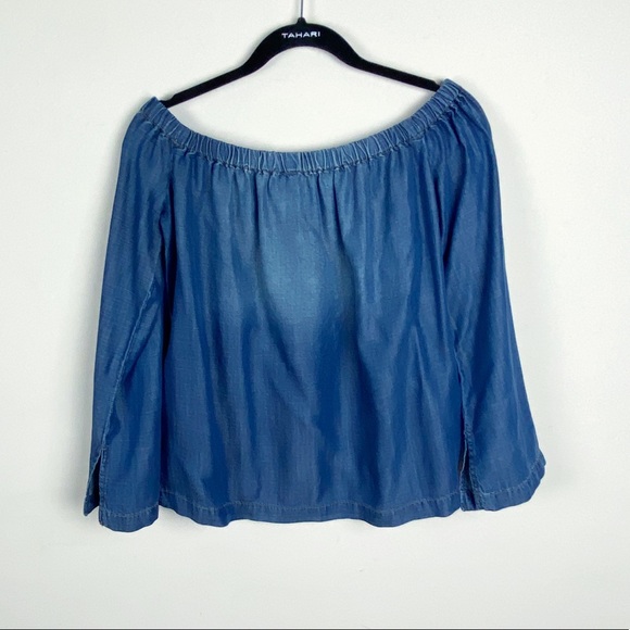 Anthro Cloth & Stone Chambray Blouse | G20-9 - Picture 3 of 13